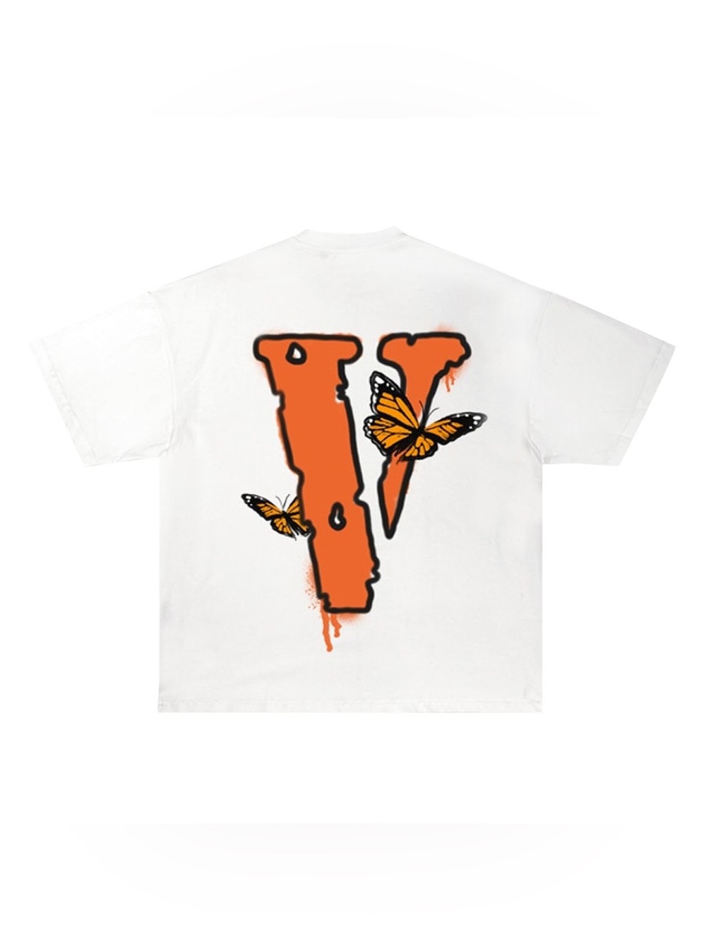 Vlone x Juice WRLD Butterfly Tee 'White' Size L